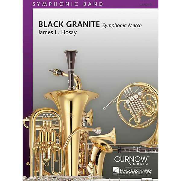 Curnow Music Black Granite (Grade 5 - Score Only) Concert Band Level 5 Composed by James L Hosay