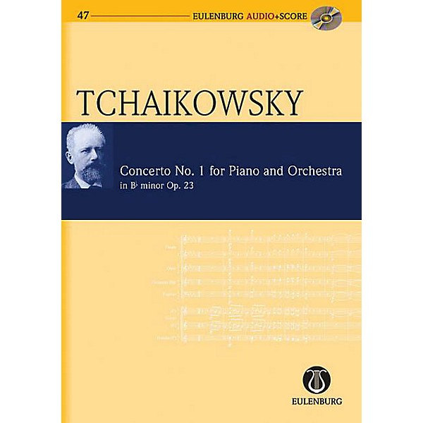 Eulenburg Piano Concerto No. 1 in Bb Minor Op. 23 CW 53 Eulenberg Audio plus Score by Tchaikovsky
