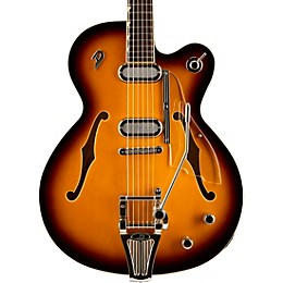 Duesenberg Gran Majesto Single Cutaway Semi-Hollow Electric Guitar Vintage Burst