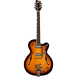 Duesenberg Gran Majesto Single Cutaway Semi-Hollow Electric Guitar Vintage Burst