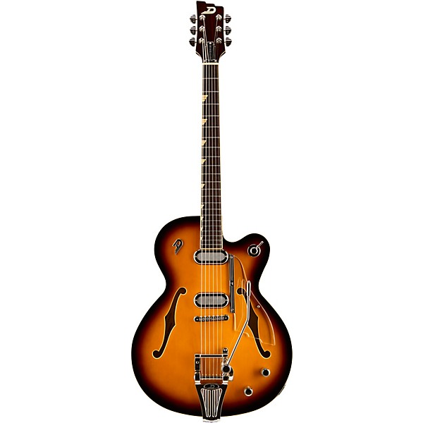 Duesenberg Gran Majesto Single Cutaway Semi-Hollow Electric Guitar Vintage Burst