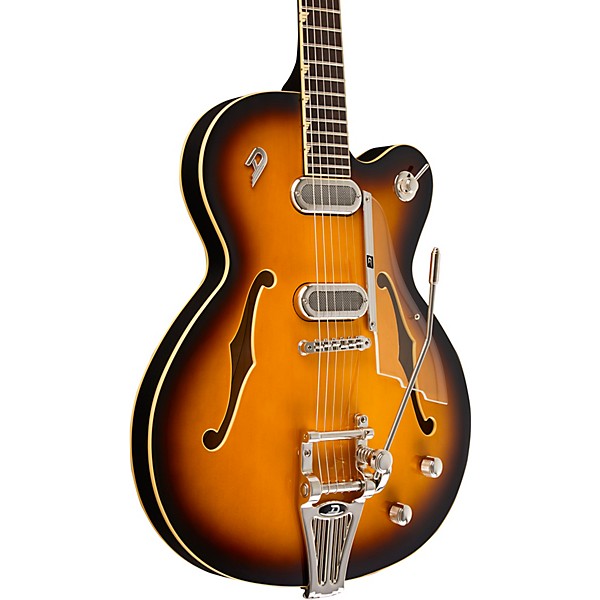 Duesenberg Gran Majesto Single Cutaway Semi-Hollow Electric Guitar Vintage Burst