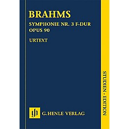 G. Henle Verlag Johannes Brahms - Symphony No. 3 in F Major Op. 90 Henle Music Folios Series Softcover by Johannes Brahms