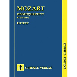 G. Henle Verlag Oboe Quartet F Major K.370 (368b) Henle Study Scores Series Softcover Composed by Wolfgang Amadeus Mozart