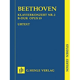 G. Henle Verlag Concerto for Piano and Orchestra B Flat Major Op. 19, No. 2 Henle Study Scores Series Softcover