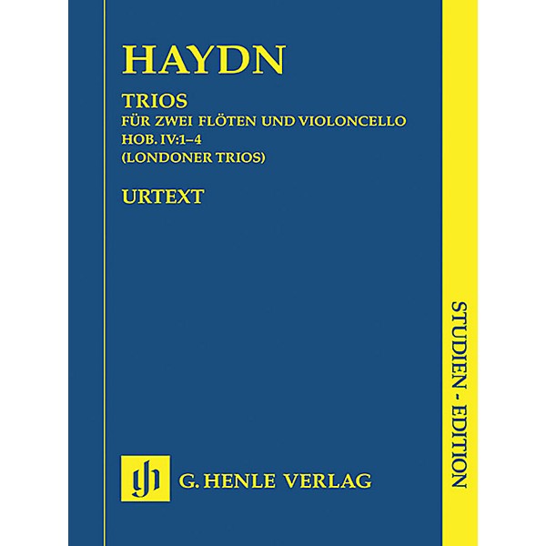 G. Henle Verlag London Trios Hob.IV:1-4 (Study Score) Henle Study Scores Series Softcover Composed by Joseph Haydn