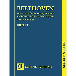 G. Henle Verlag Concerto for Piano, Violin, Violoncello, and Orchestra C Major Op. 56 Henle Study Scores by Beethoven