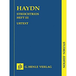 G. Henle Verlag String Trios - Volume 3 (Study Score) Henle Study Scores Series Softcover Composed by Joseph Haydn