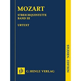 G. Henle Verlag String Quintets - Volume III Henle Study Scores by Wolfgang Amadeus Mozart Edited by Ernst Herttrich