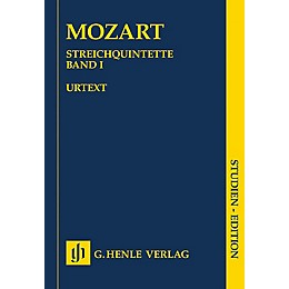 G. Henle Verlag String Quintets - Volume I (Study Score) Henle Study Scores Series Softcover by Wolfgang Amadeus Mozart
