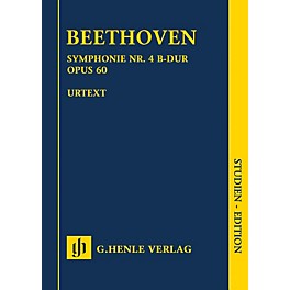 G. Henle Verlag Symphony No. 4 in B-flat Major, Op. 60 Henle Study Scores Composed by Beethoven Edited by Bathia Churgin