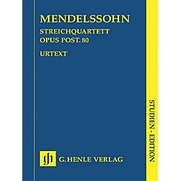 G. Henle Verlag String Quartet F Minor Op. Posth. 80 Henle Study Scores Series Softcover by Felix Mendelssohn Bartholdy