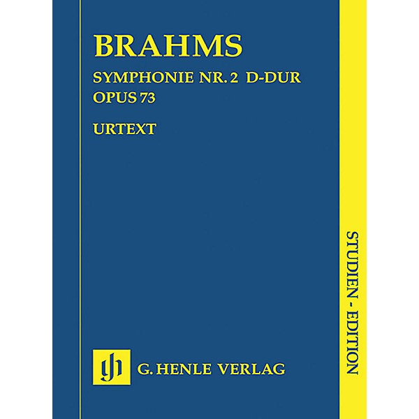G. Henle Verlag Symphony D Major Op. 73, No. 2 (Study Score) Henle Study Scores Series Softcover by Johannes Brahms