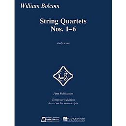 Edward B. Marks Music Company String Quartets Nos. 1-6 (Study Score) E.B. Marks Series Softcover Composed by William Bolcom