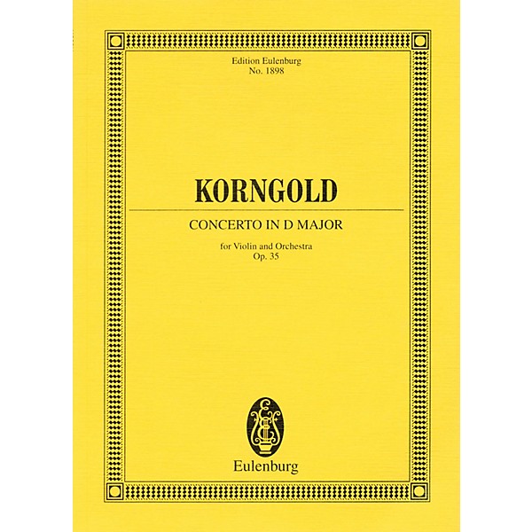 Eulenburg Concerto in D Major, Op. 35 (Study Score) Misc Series Softcover Composed by Erich Korngold
