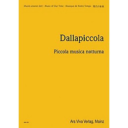 Schott Piccola Musica Notturna (Study Score) Schott Series Composed by Luigi Dallapiccola