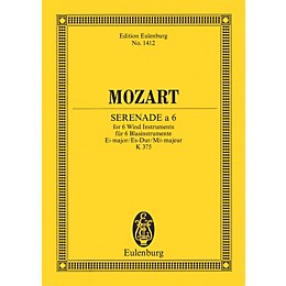 Eulenburg Serenade for 6 Wind Instruments in E-flat Major, K.375 Study Score Series by Wolfgang Amadeus Mozart