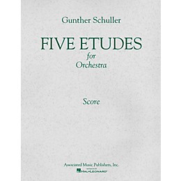 Associated 5 Etudes for Orchestra (1966) (Study Score) Study Score Series Composed by Gunther Schuller