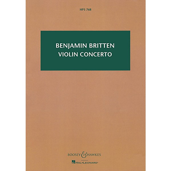 Boosey and Hawkes Violin Concerto, Op. 15 Boosey & Hawkes Scores/Books Series Composed by Benjamin Britten