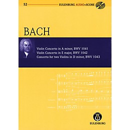 Eulenburg Violin Concerto in A minor and others Eulenberg Audio plus Score w/ CD by Bach Edited by Richard Clarke