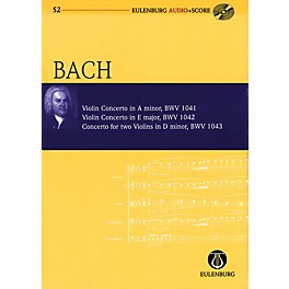 Eulenburg Violin Concerto in A minor and others Eulenberg Audio plus Score w/ CD by Bach Edited by Richard Clarke