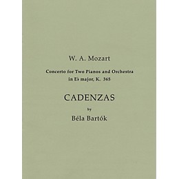Bartók Records and Publications Cadenzas to Mozart's Concerto for 2 Pianos and Orchestra in E Flat Major, K. 365 Misc by Bela Bartok