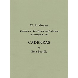 Bartók Records and Publications Cadenzas to Mozart's Concerto for 2 Pianos and Orchestra in E Flat Major, K. 365 Misc by B...