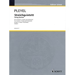 Schott String Quintet in G minor (Score and Parts) String Series Composed by Ignaz Joseph Pleyel