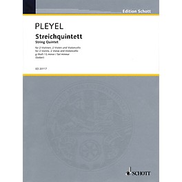 Schott String Quintet in G minor (Score and Parts) String Series Composed by Ignaz Joseph Pleyel