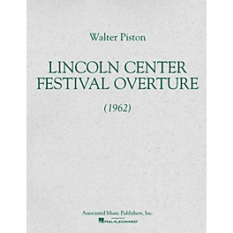 Associated Lincoln Center Festival Overture (1962) (Full Score) Study Score Series Composed by Walter Piston