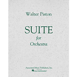 Associated Suite No. 1 for Orchestra (Full Score) Study Score Series Composed by Walter Piston