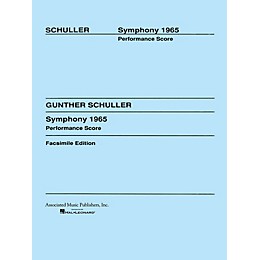 Associated Symphony (1965) (Full Score) Study Score Series Composed by Gunther Schuller