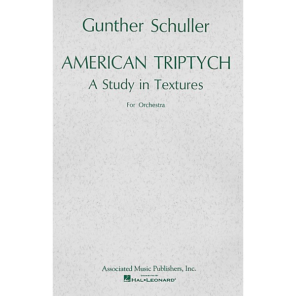 Associated American Triptych (1965) (Miniature Full Score) Study Score Series Composed by Gunther Schuller