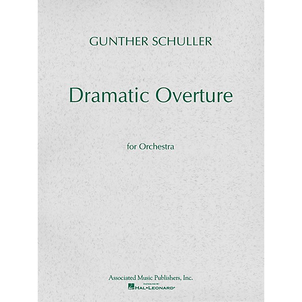 Associated Dramatic Overture for Orchestra (1951) (Miniature Full Score) Study Score Series by Gunther Schuller
