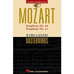 Hal Leonard Mozart - Symphony No. 40 in G Minor/Symphony No. 41 in C Major Study Score with CD by Mozart