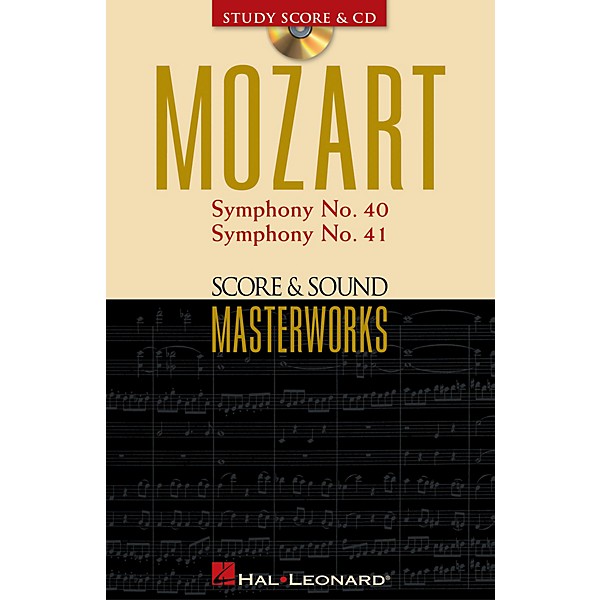 Hal Leonard Mozart - Symphony No. 40 in G Minor/Symphony No. 41 in C Major Study Score with CD by Mozart