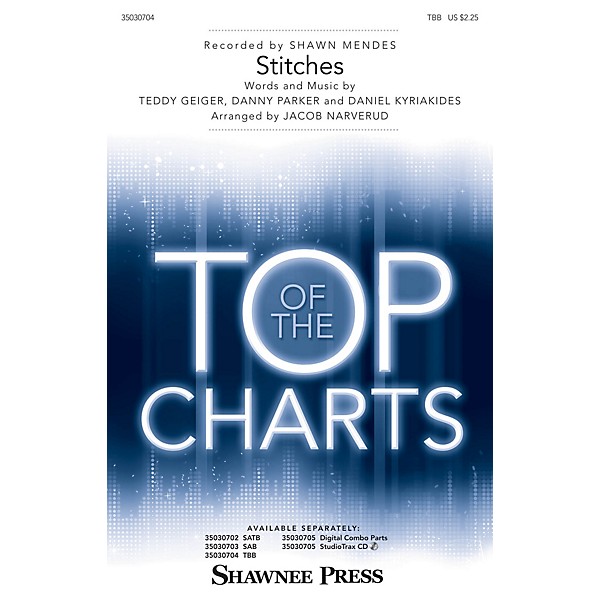 Shawnee Press Stitches Studiotrax CD by Shawn Mendes Arranged by Jacob Narverud