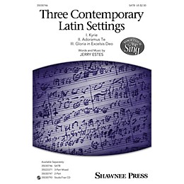 Shawnee Press Three Contemporary Latin Settings Studiotrax CD Composed by Jerry Estes