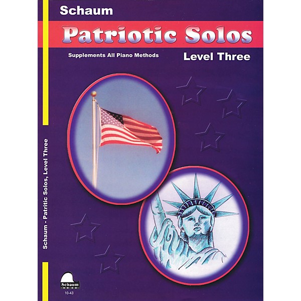 SCHAUM Patriotic Solos (Level 3 Early Inter) Educational Piano Book