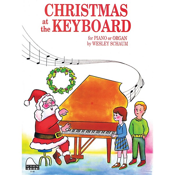 SCHAUM Christmas at the Keyboard (Level 1 Elem Level) Educational Piano Book