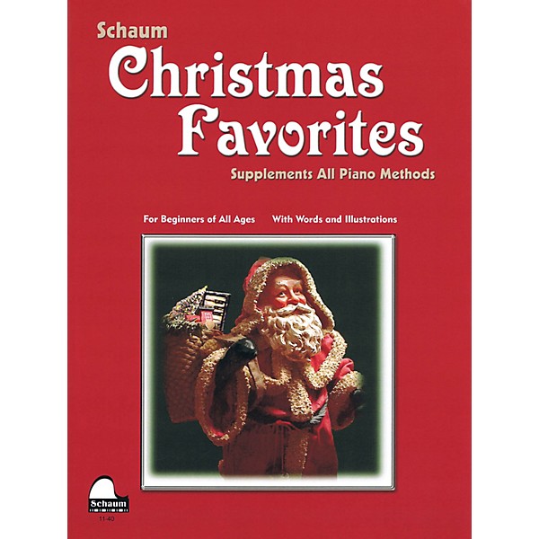 SCHAUM Christmas Favorites (Primer Level Early Elem Level) Educational Piano Book