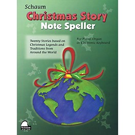 SCHAUM Christmas Story Note Speller Educational Piano Book by Wesley Schaum (Level Elem)