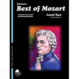 SCHAUM Best of Mozart Educational Piano Book by Wolfgang Amadeus Mozart (Level Late Elem)