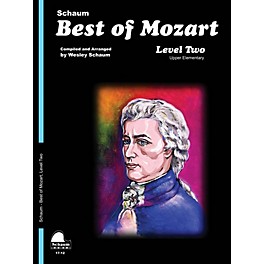 SCHAUM Best of Mozart Educational Piano Book by Wolfgang Amadeus Mozart (Level Late Elem)