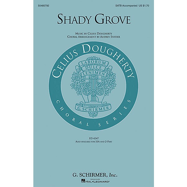 G. Schirmer Shady Grove SSA Arranged by Audrey Snyder