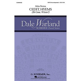 G. Schirmer Cedit Hyems (Be Gone, Winter!) (Dale Warland Choral Series) SSAA Composed by Abbie Betinis