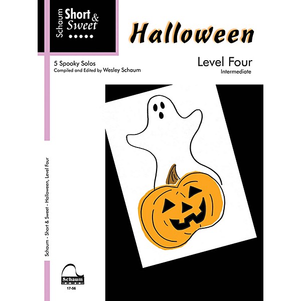 SCHAUM Halloween - Level 4 (Schaum Short & Sweet Series) Educational Piano Book (Level Inter)