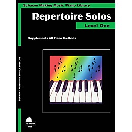 SCHAUM Repertoire Solos Level 1 Educational Piano Book by Wesley Schaum (Level Elem)