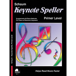 SCHAUM Keynote Speller Primer Level Educational Piano Book by John W. Schaum