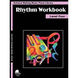 SCHAUM Rhythm Workbook (Level 4) Educational Piano Book by Wesley Schaum (Level Inter)